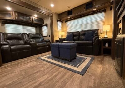Living Room View Couch and Chairs